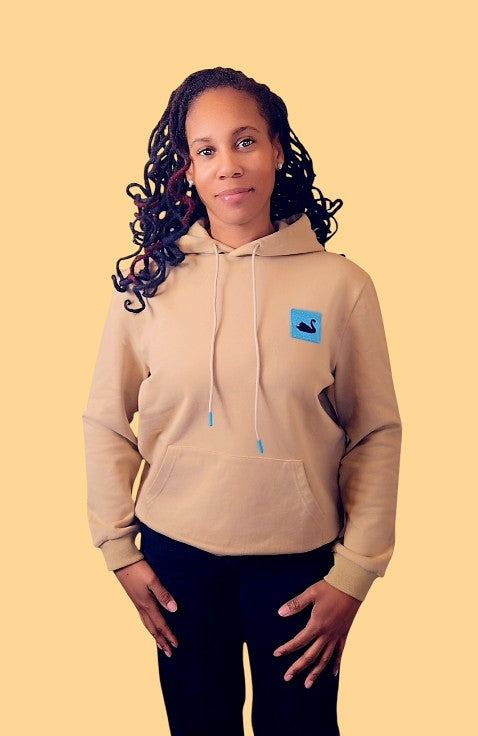 The Swan Patch Hoodie (Natural Sand)