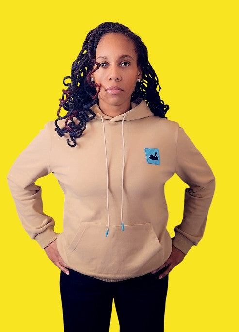 The Swan Patch Hoodie (Natural Sand)