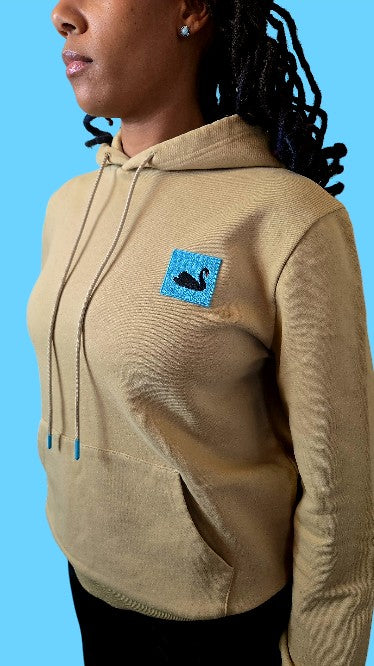 The Swan Patch Hoodie (Natural Sand)
