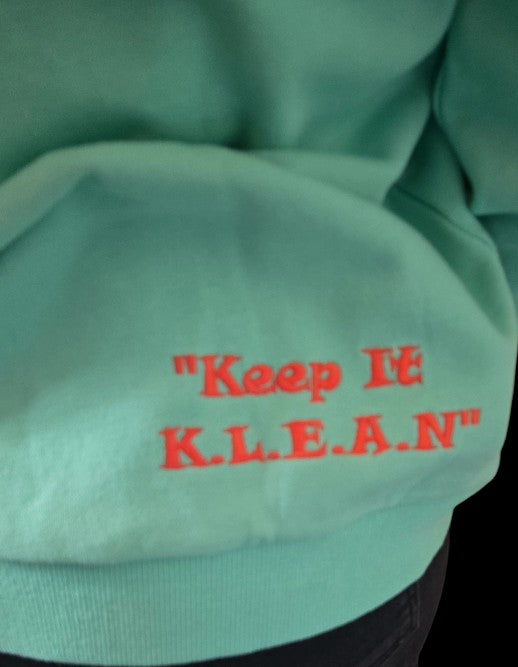 The Swan Patch Hoodie (Aqua Green)