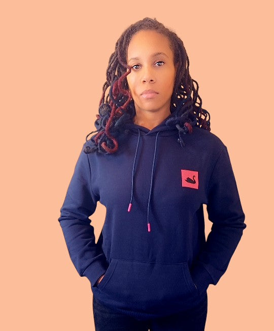 The Swan Patch Hoodie (Navy)