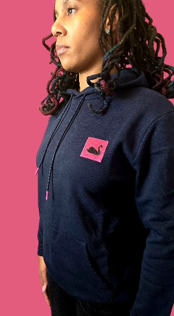The Swan Patch Hoodie (Navy)