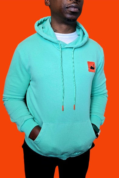 The Swan Patch Hoodie (Aqua Green)