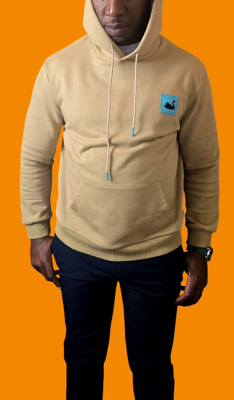 The Swan Patch Hoodie (Natural Sand)